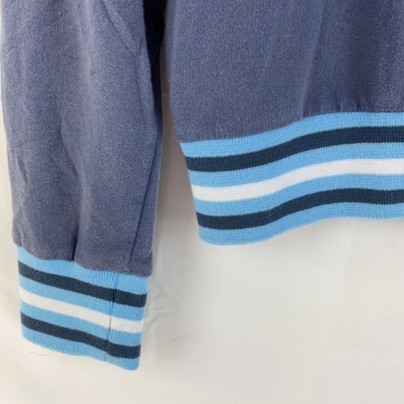 BB London Hipster Logo Bomber Jacket Size 2-M Snap Front - Picture 6 of 16